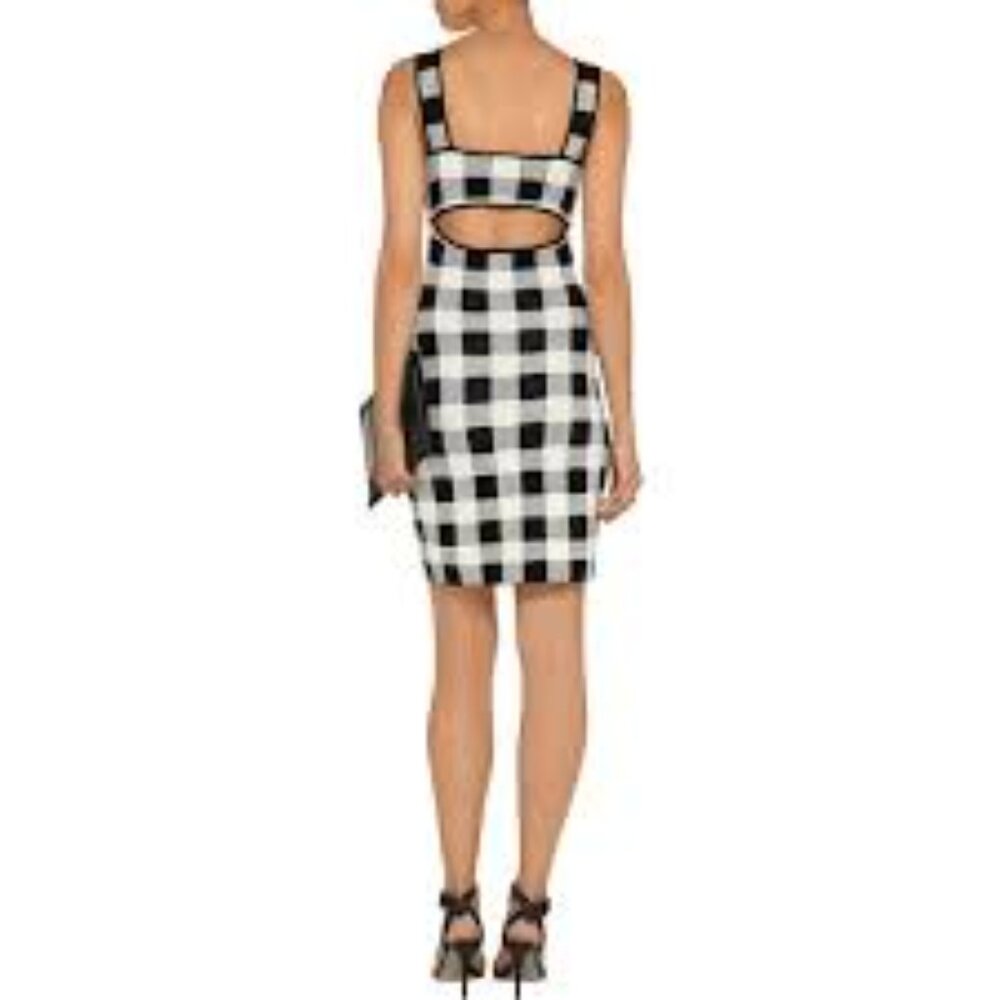 Theory Sharneel Check Gingham Knit Dress Small / Petite - RARE & WORN ON TV - Picture 2 of 8